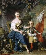Portrait of Jeanne Louise de Lorraine, Mademoiselle de Lambesc (1711-1772) and her brother Louis de Lorraine, Count then Prince of Brionne Jjean-Marc nattier